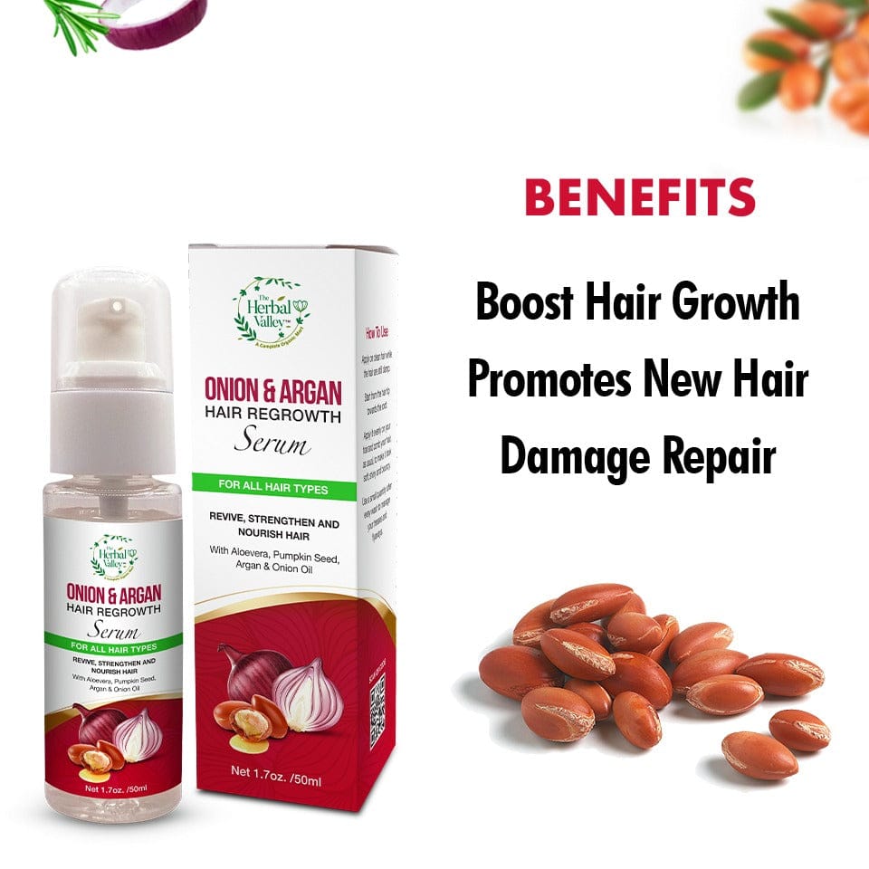 Onion & Argon Regrowth Serum for Rapid Growth & Hair Nourishment