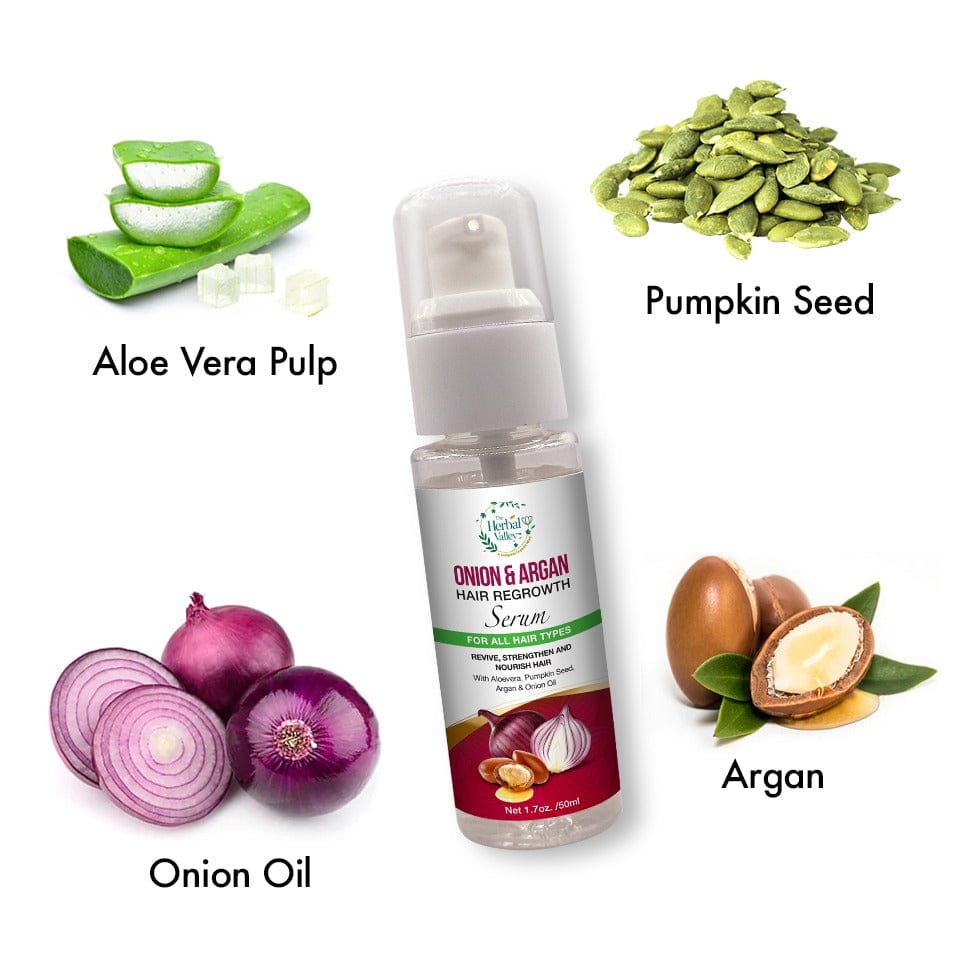 Onion & Argon Regrowth Serum for Rapid Growth & Hair Nourishment
