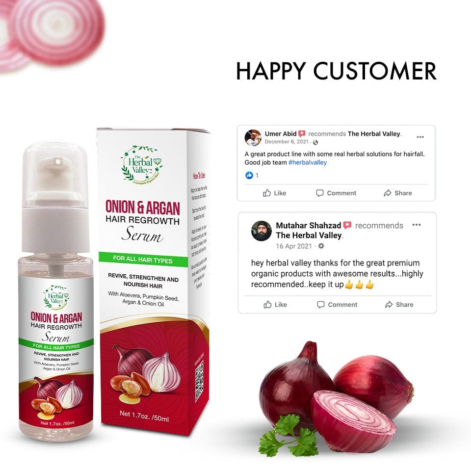 Onion & Argon Regrowth Serum for Rapid Growth & Hair Nourishment