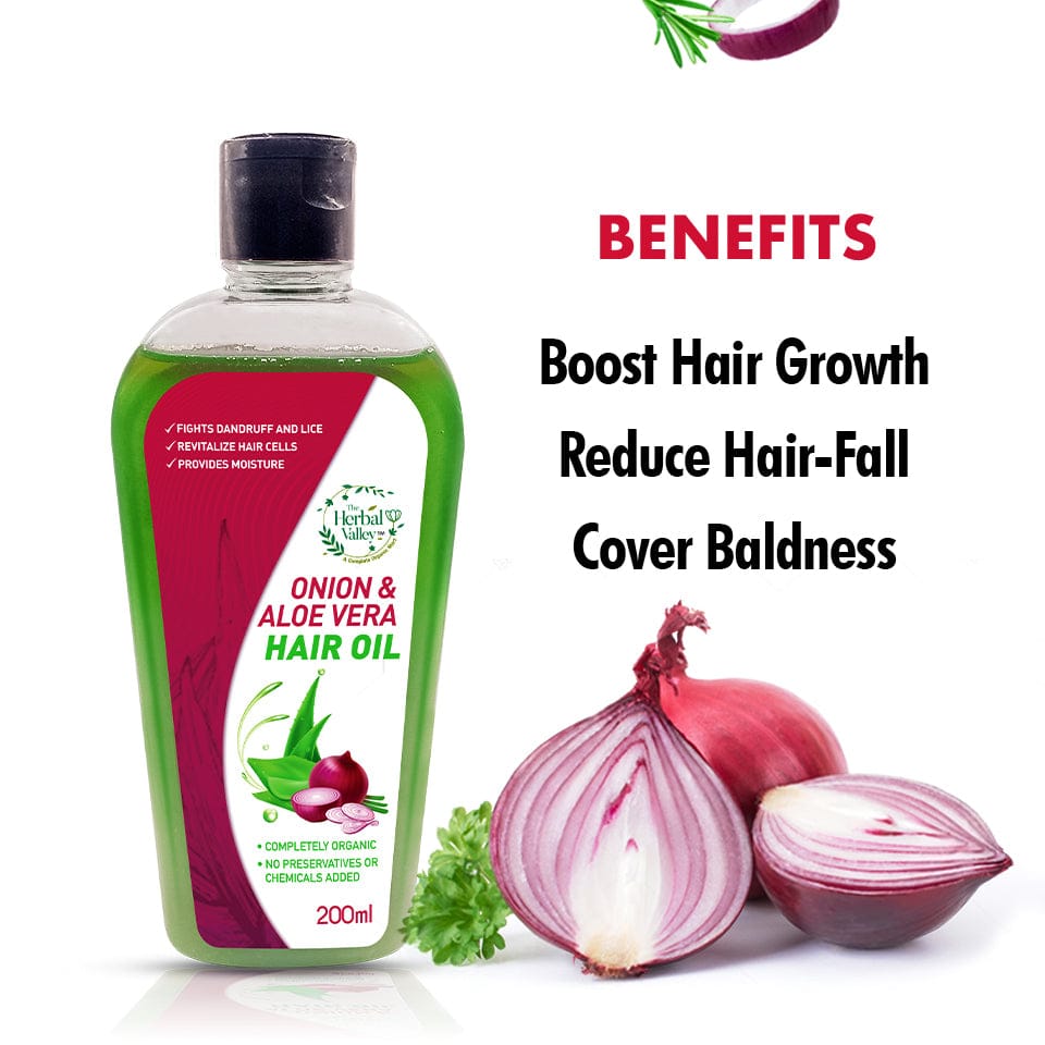 Onion & Aloe Vera Oil for Hair-fall/Regrowth 100% result